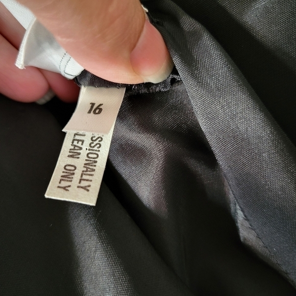 Vintage Travilla Black Long Sleeve Dress Size 16 - Picture 3 of 11